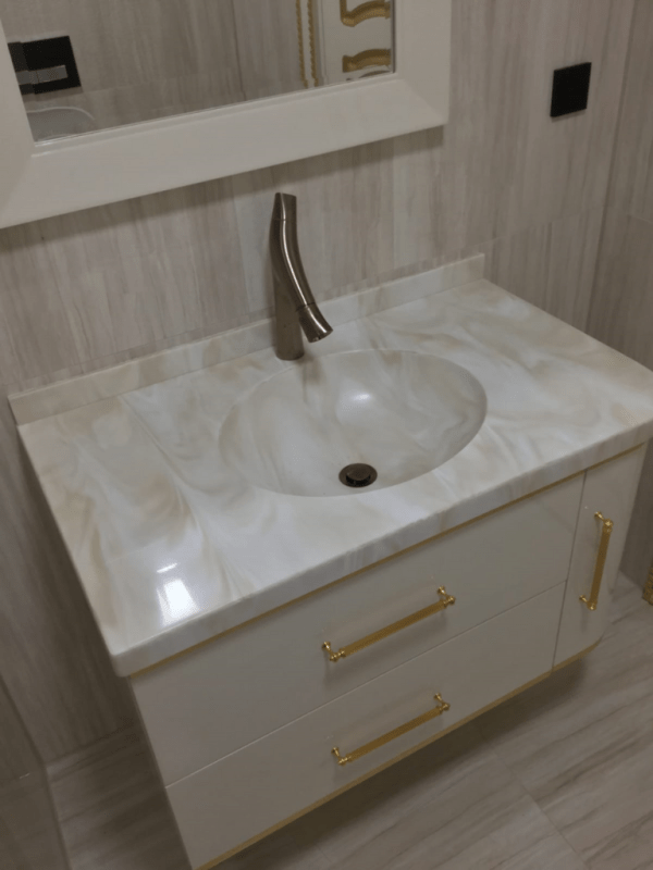 AKRİLİK DESENLİ LAVABO